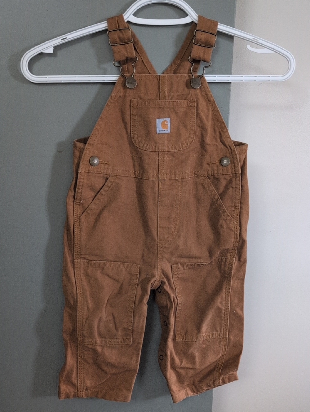 Carhartt Kids Tan Brown Workwear Overalls